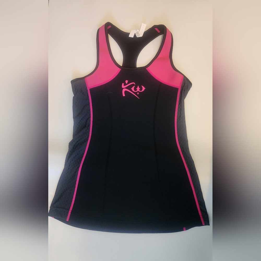 Black/pink Sauna tank